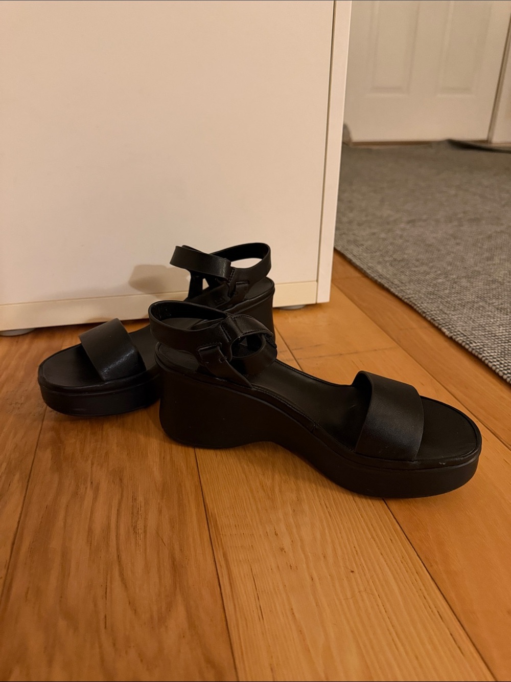 Naturalizer Black Wedge Sandal